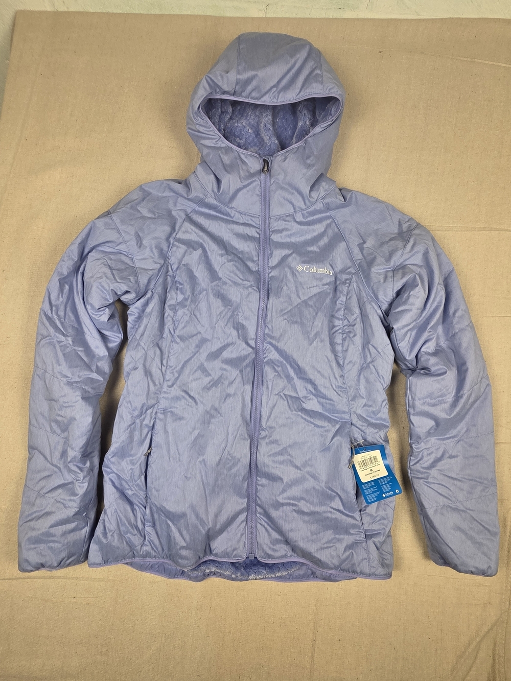 Columbia Kruser Ridge II Plush Softshell Hooded Jacket Women's M Lavender